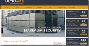 【黑五】UltraVPS.eu：$17.8/年KVM-1GB/30GB/1TB 四数据中心
