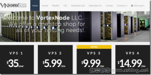  VortexNode：$7/月KVM-4GB/100GB/1TB 新泽西